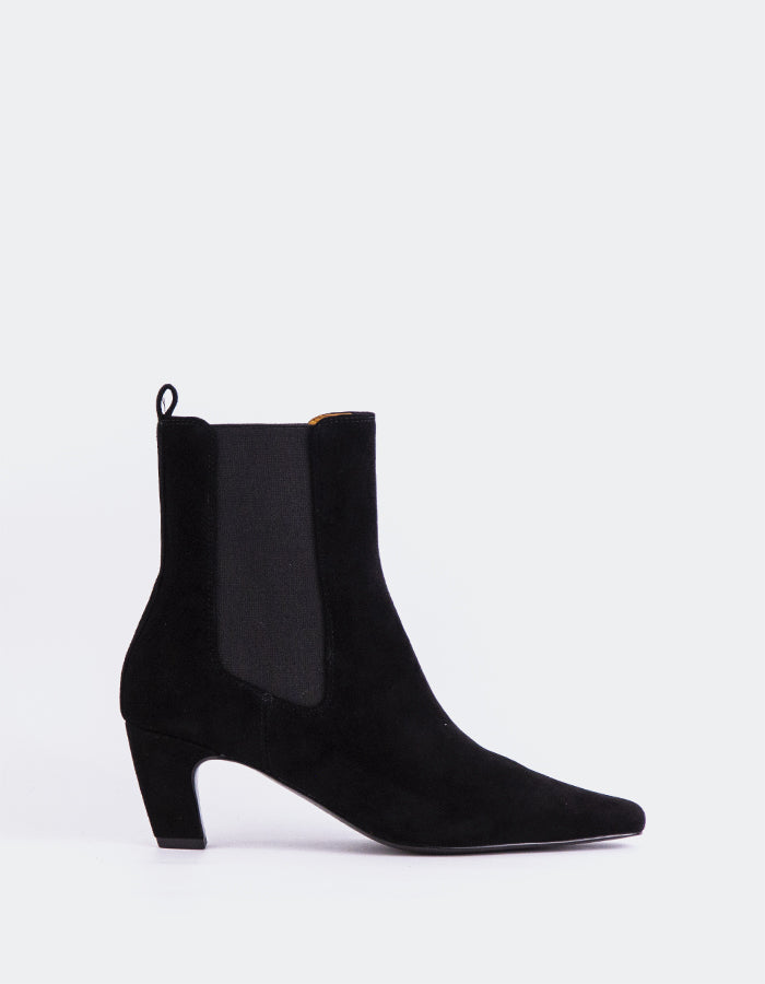 SHELLY SHEN Cartago Bottines pour femmes Noir Suède