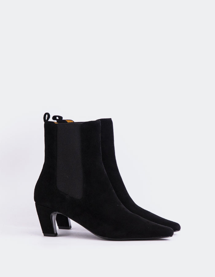 SHELLY SHEN Cartago Bottines pour femmes Noir Suède