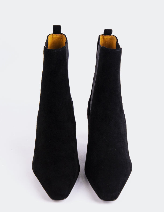 SHELLY SHEN Cartago Bottines pour femmes Noir Suède