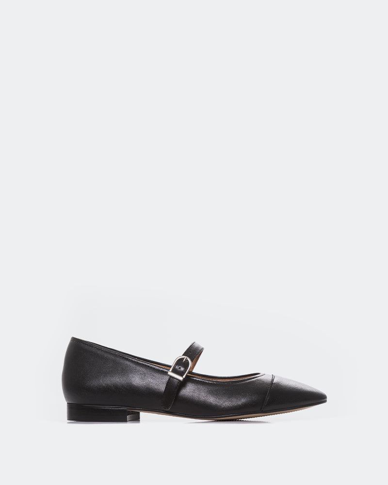 L'INTERVALLE Causeway Women's Shoe Mary Jane Black Leather