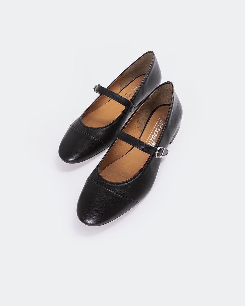 L'INTERVALLE Causeway Women's Shoe Mary Jane Black Leather