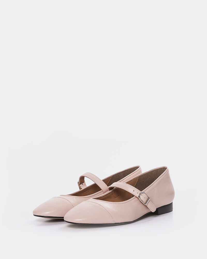 L'INTERVALLE Causeway Women's Shoe Mary Jane Nude Leather