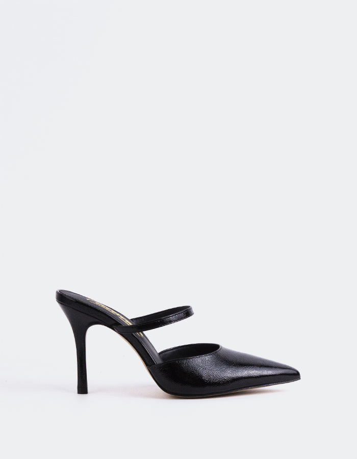 L'INTERVALLE Celandine Chaussures à talons hauts pour femmes Noir Naplack