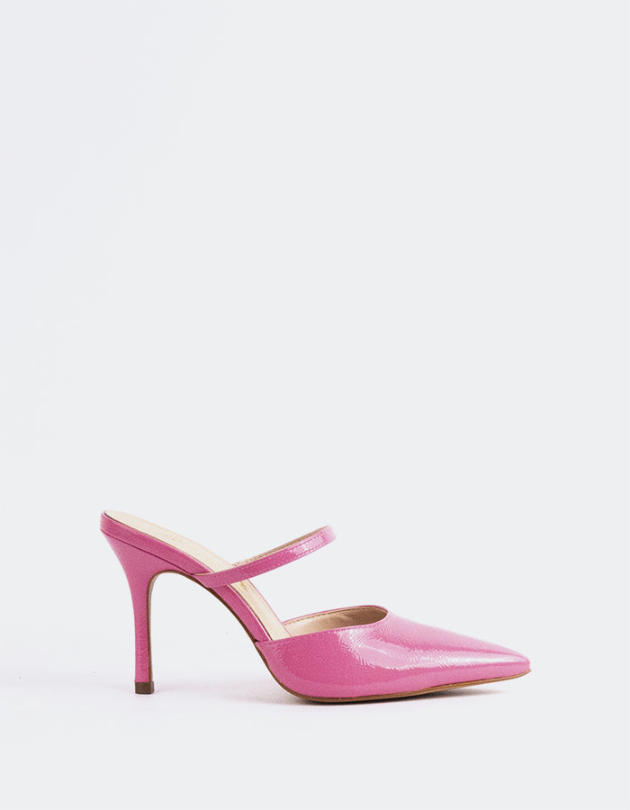 L'INTERVALLE Celandine Women's Mule High-Heel Shoes Pink Naplack