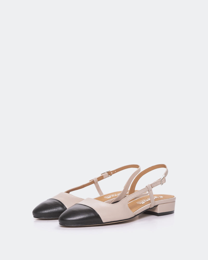 L'Intervalle Uda Women's Slingback Nude Leather