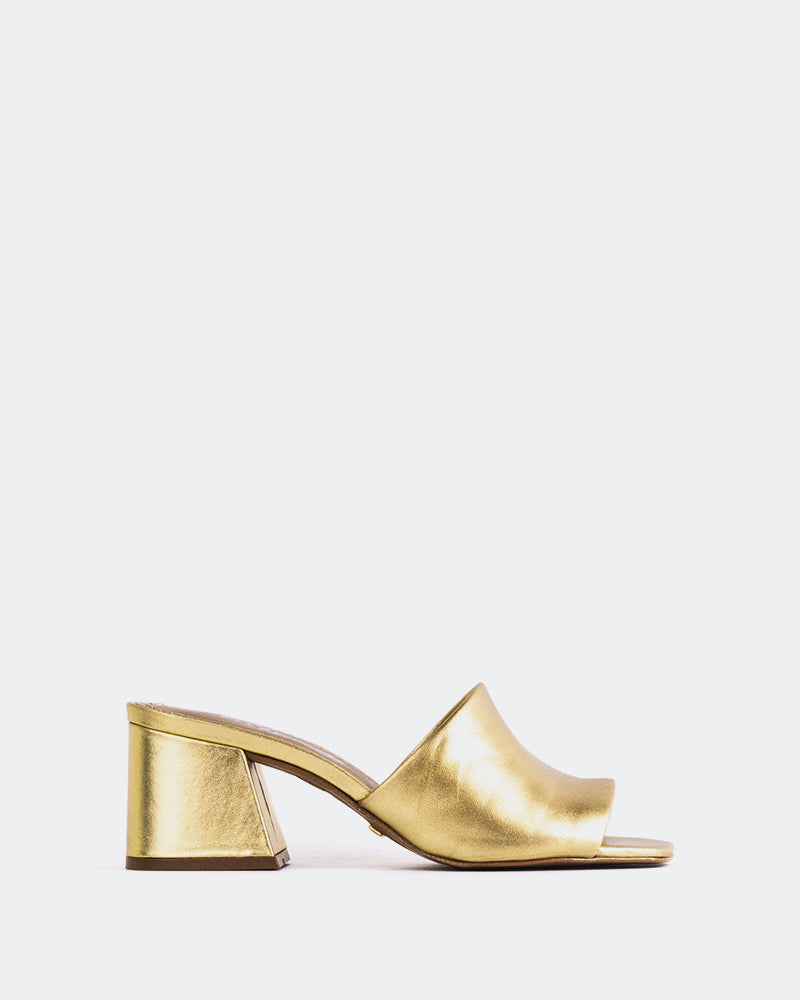 L'INTERVALLE Clarabelle Women's Shoe Mule Sandal Gold Metal