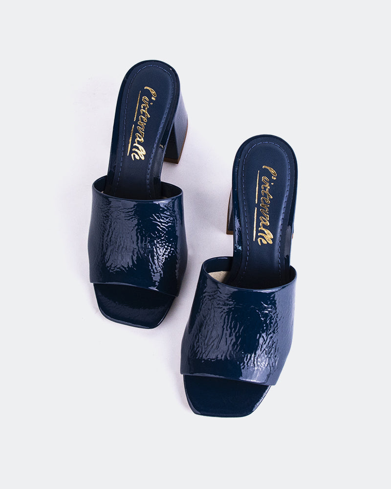 L'INTERVALLE Clarabelle Women's Shoe Mule Sandal Navy Naplack
