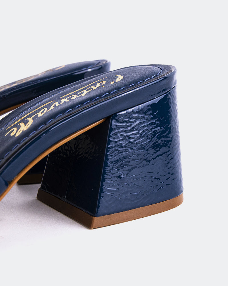 L'INTERVALLE Clarabelle Women's Shoe Mule Sandal Navy Naplack