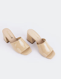 L'INTERVALLE Clarabelle Women's Mule Sandal Nude Patent