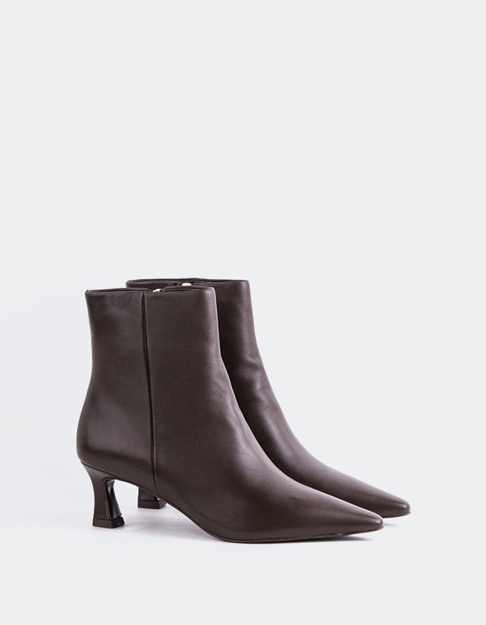 L'INTERVALLE Corinne Bottines pour femme Brun