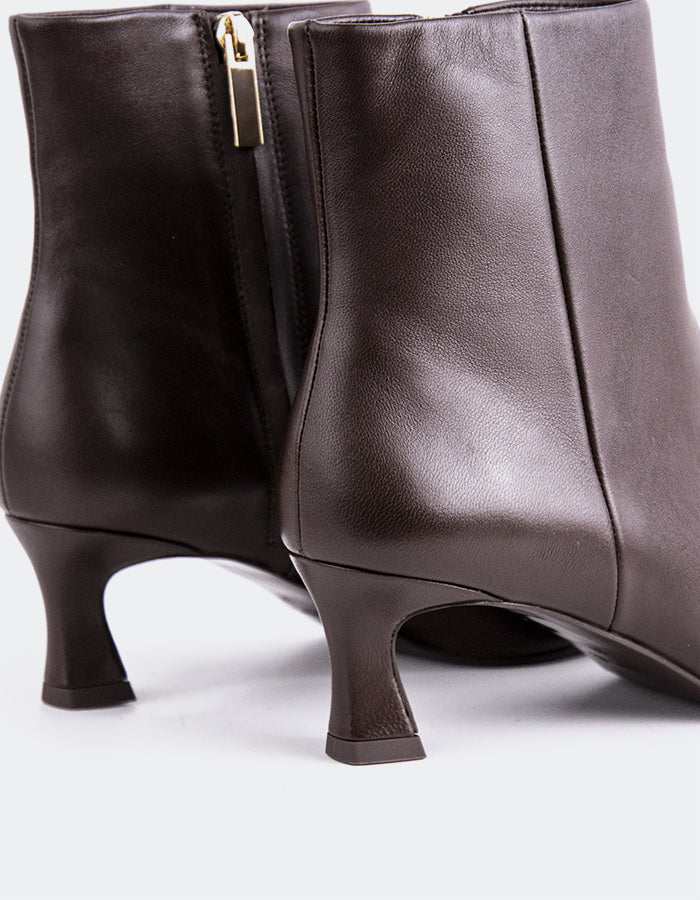 L'INTERVALLE Corinne Bottines pour femme Brun