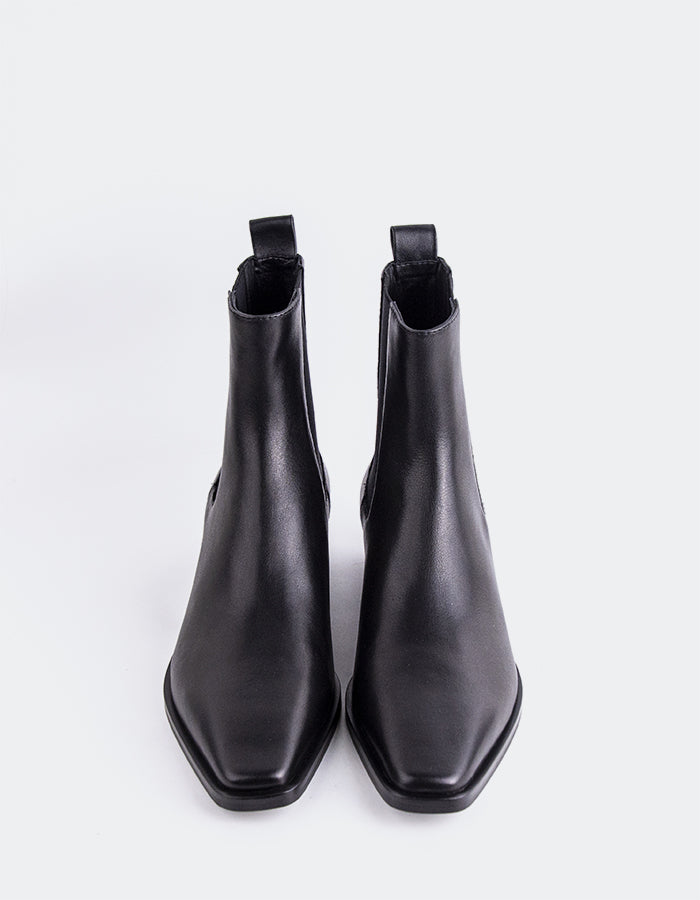 L'INTERVALLE Cygnus Bottines Chelsea pour femme Noir