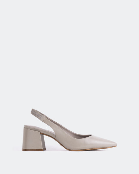 L INTERVALLE Dalida Women s Shoe Slingback Grey Leather