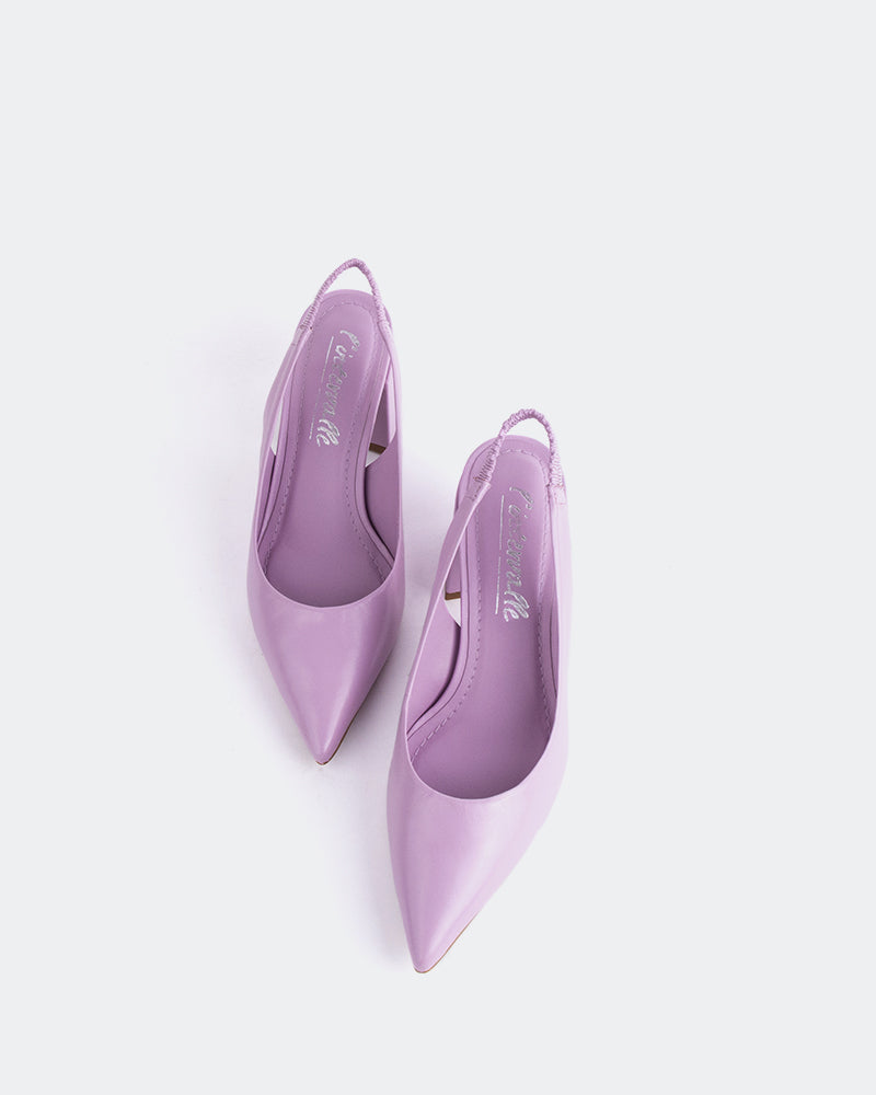 L'INTERVALLE Dalida Women's Shoe Slingback Lilac Leather