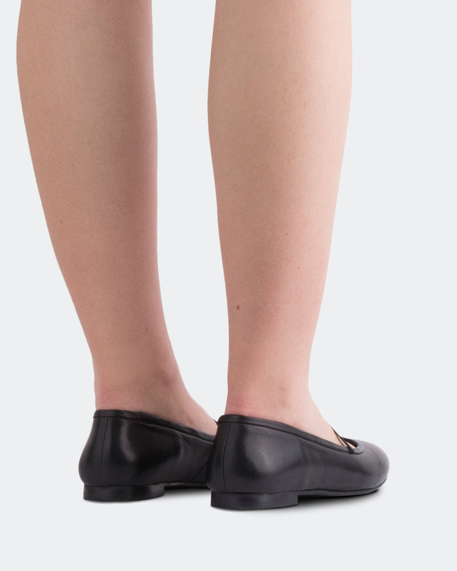 L'INTERVALLE Darcey Chaussures pour femmes Ballerine Noir Cuir