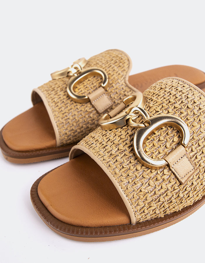 Dauphine Camel Raffia