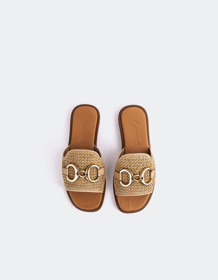 Dauphine Camel Raffia