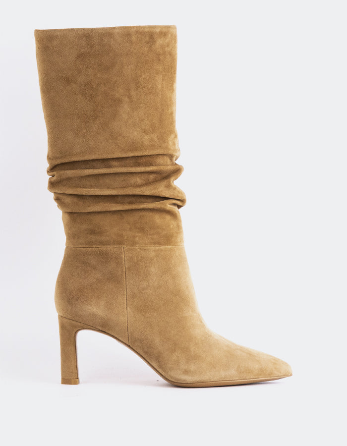 L'INTERVALLE Davila Bottes moyennes pour femmes Amande Suède