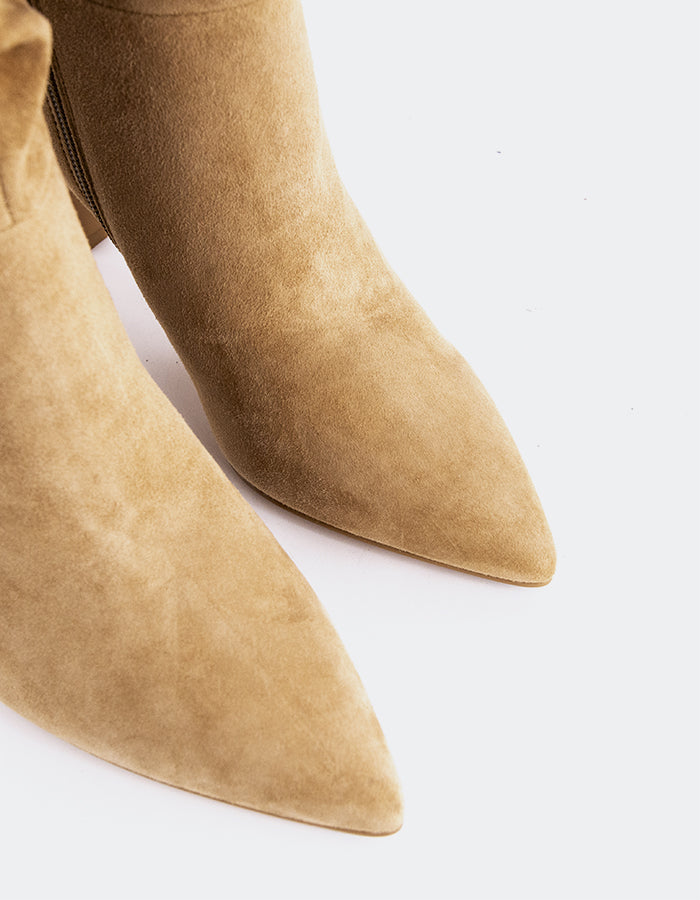 L'INTERVALLE Davila Bottes moyennes pour femmes Amande Suède