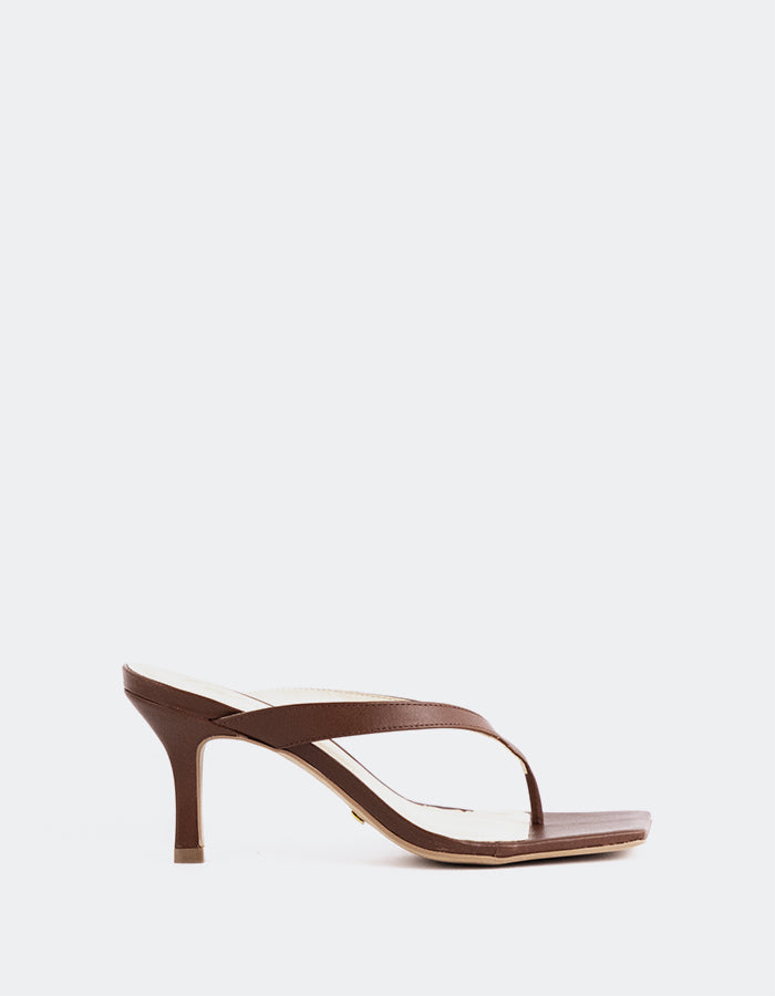 L'INTERVALLE Delight Sandales à lanières pour femmes Cuir cognac