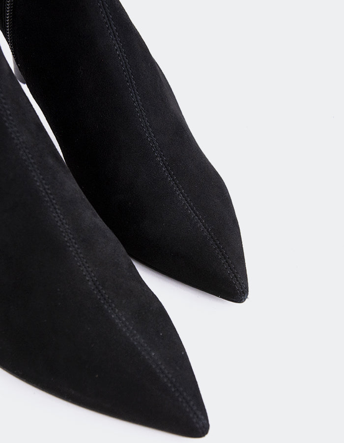 L'INTERVALLE Deneb Bottines pour femme Noir Suède