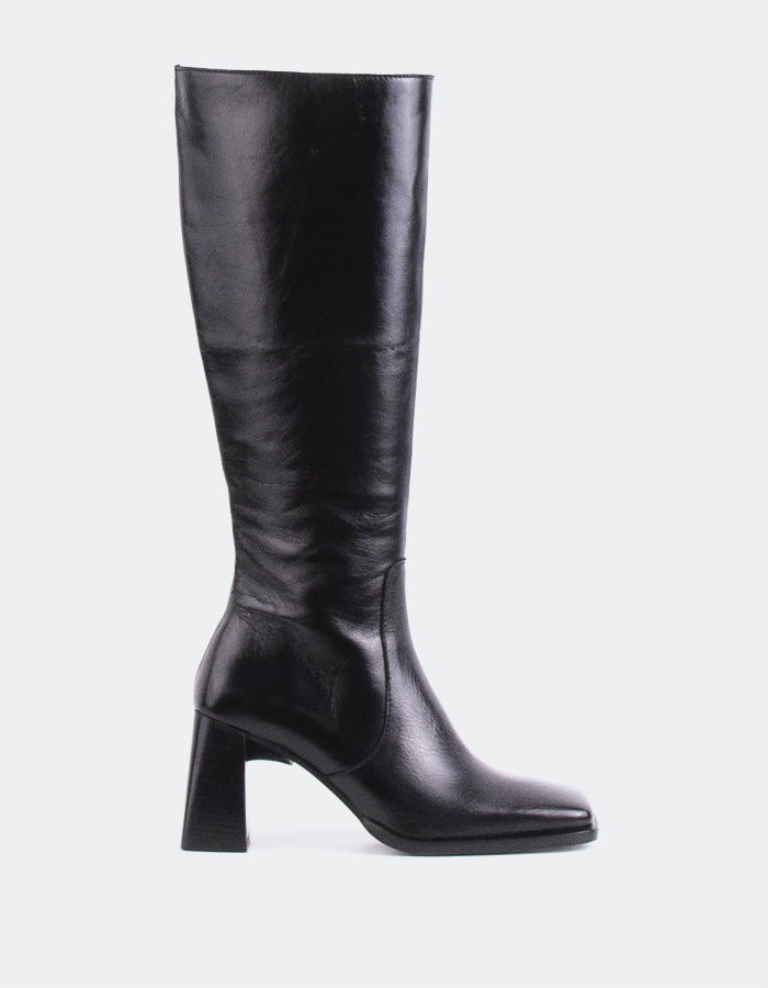 L'INTERVALLE Elland Women's High Shaft Boots Black Leather