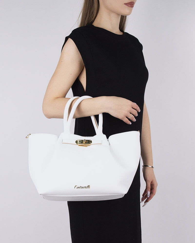 Emelie White Leather