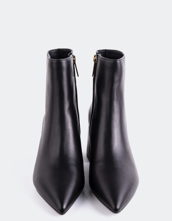 L'INTERVALLE Eugenie Bottines pour femmes Cuir Noir