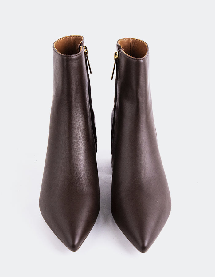 L'INTERVALLE Eugenie Bottines pour femmes Cuir Brun