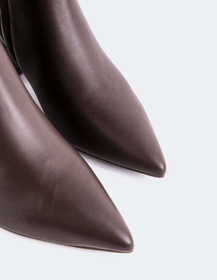 L'INTERVALLE Eugenie Bottines pour femmes Cuir Brun