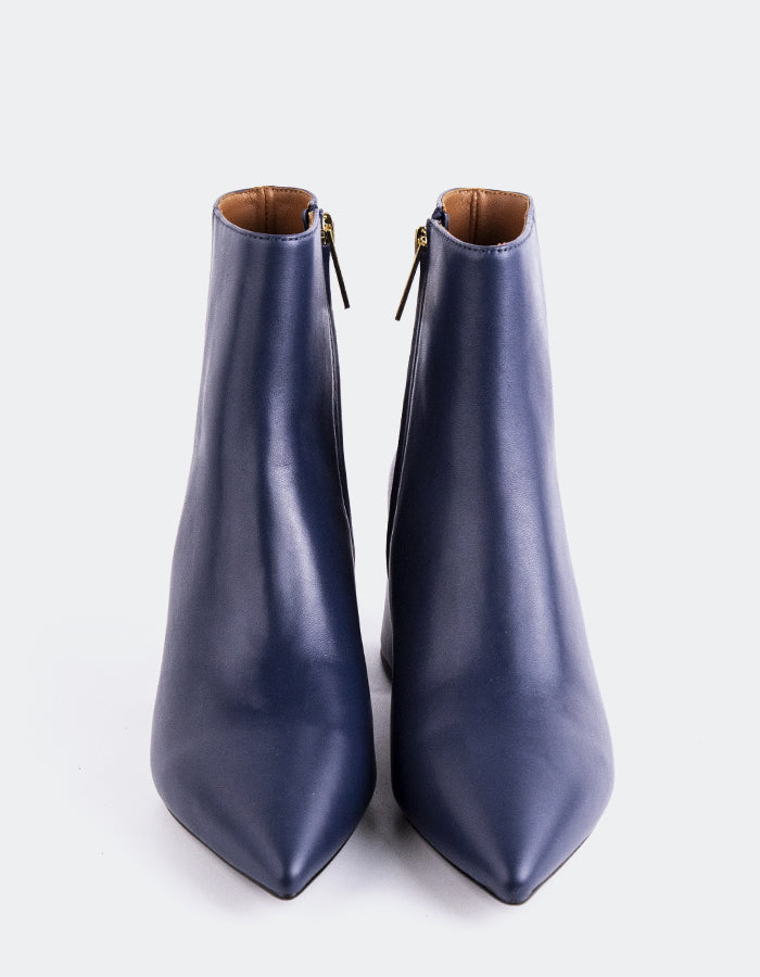 L'INTERVALLE Eugenie Bottines pour femmes Cuir marine