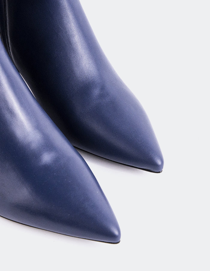 L'INTERVALLE Eugenie Bottines pour femmes Cuir marine