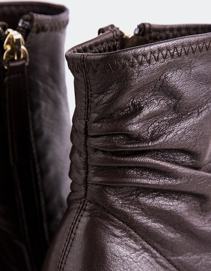 L'INTERVALLE Farron Bottines pour femmes Cuir Brun