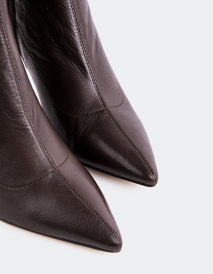 L'INTERVALLE Farron Bottines pour femmes Cuir Brun