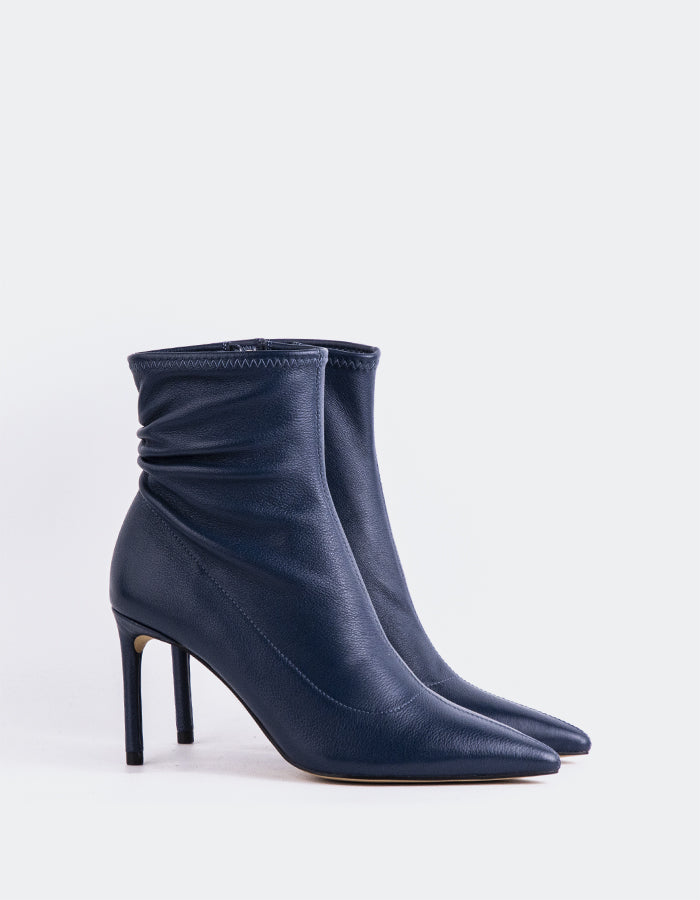 L'INTERVALLE Farron Bottines pour femmes Cuir marine