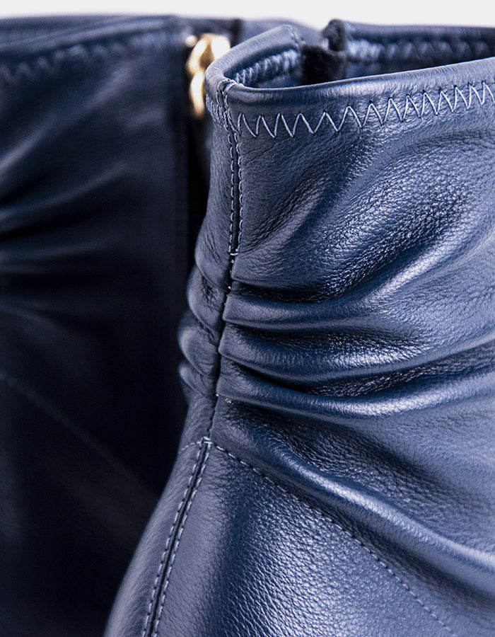 L'INTERVALLE Farron Bottines pour femmes Cuir marine