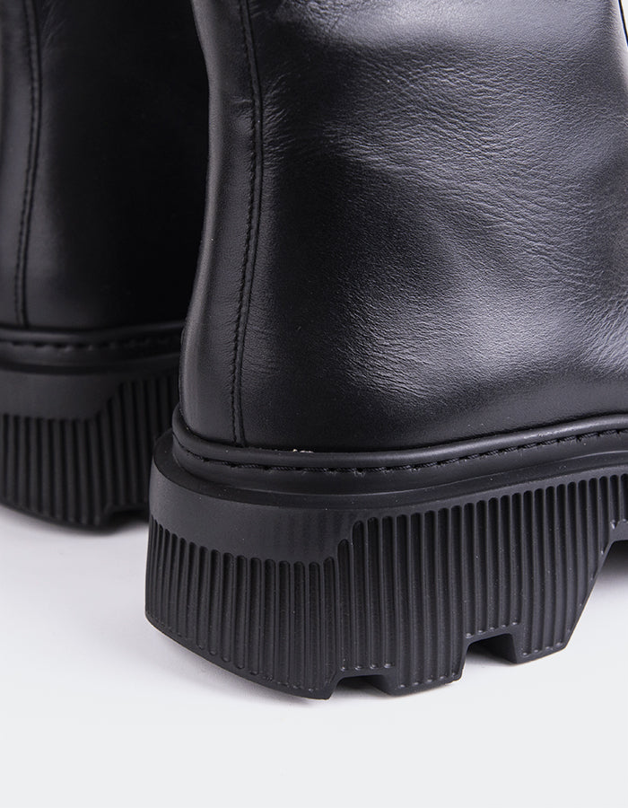 L'INTERVALLE Florrie Bottines pour femmes Noir Cuir