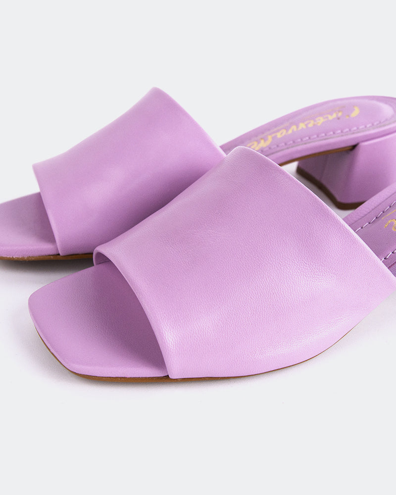 L'INTERVALLE Fortunata Women's Shoe Mule Sandal Lilac Leather
