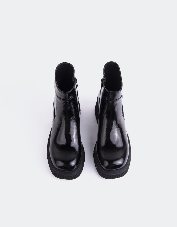 L'INTERVALLE Gadiel Bottines pour femmes Noir Naplack