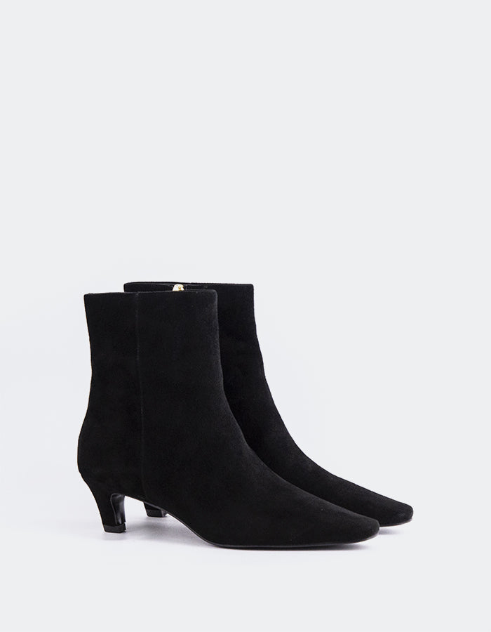 L'INTERVALLE Ginevra Bottines pour femme Noir Suède