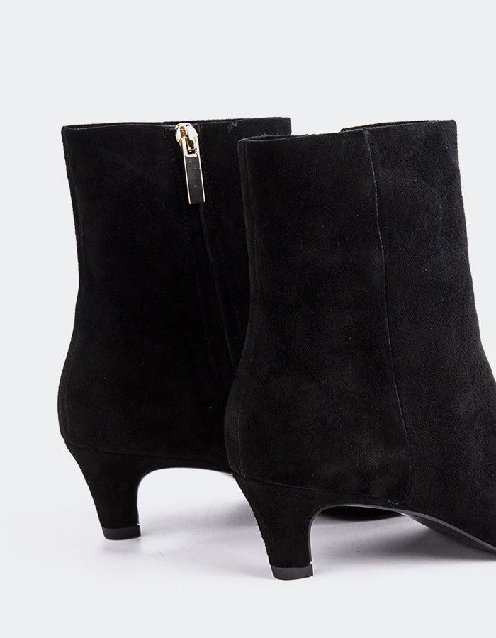 L'INTERVALLE Ginevra Bottines pour femme Noir Suède