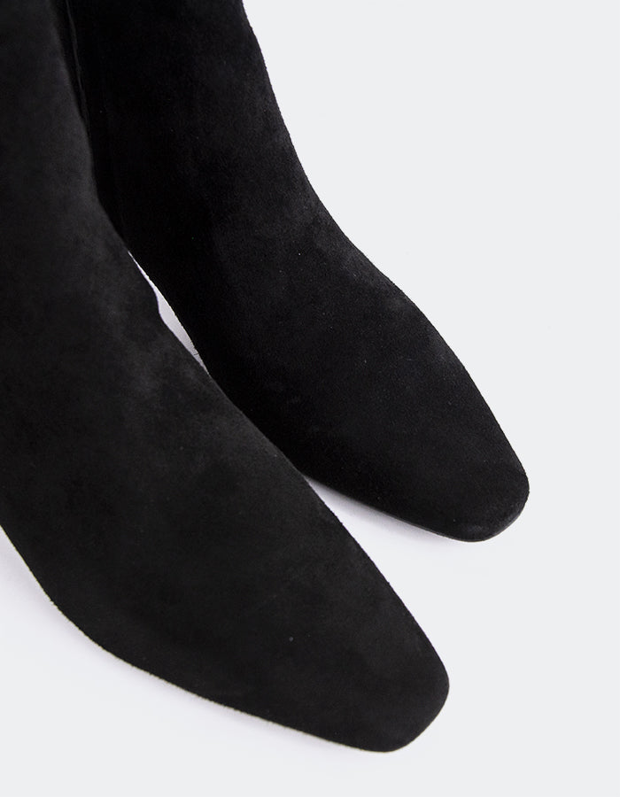 L'INTERVALLE Ginevra Bottines pour femme Noir Suède