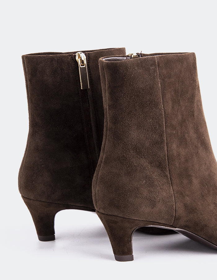 L'INTERVALLE Ginevra Bottines pour femme Brun Suède