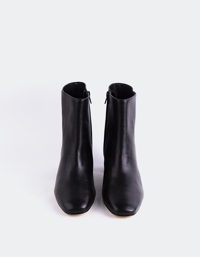 L'INTERVALLE Gracyn Women's Ankle Boots Black Leather