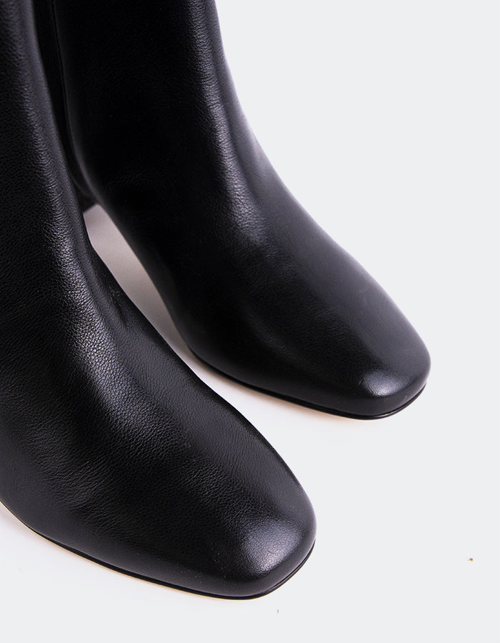 L'INTERVALLE Gracyn Women's Ankle Boots Black Leather