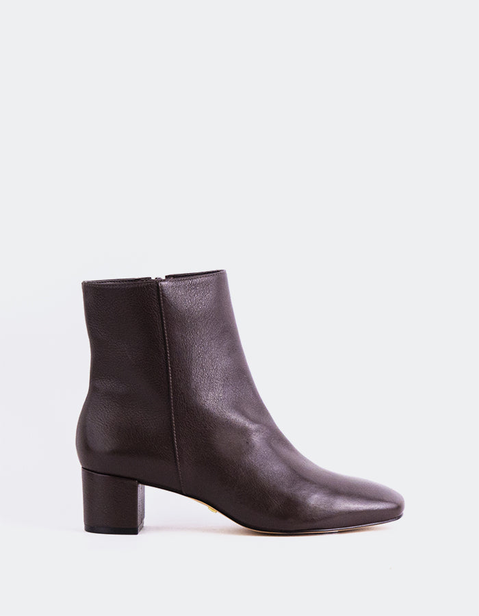 L'INTERVALLE Gracyn Bottines pour femmes Cuir Brun