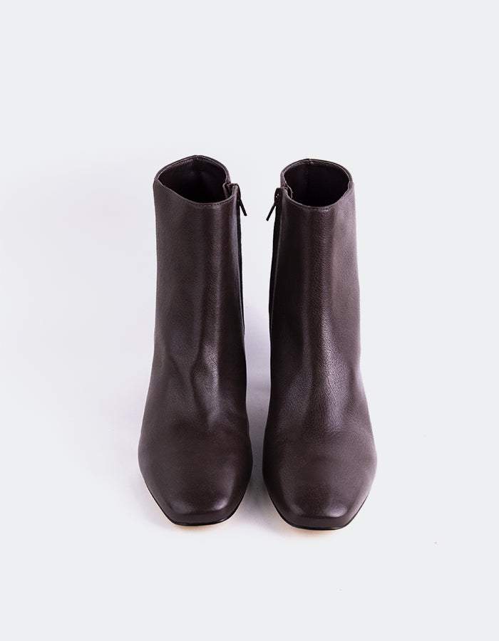 L'INTERVALLE Gracyn Bottines pour femmes Cuir Brun