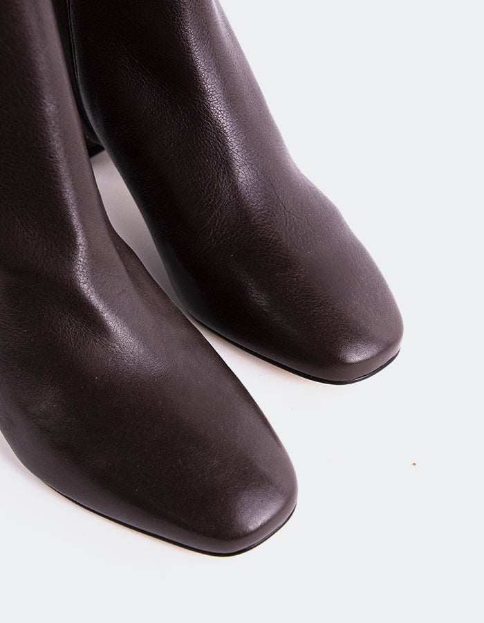 L'INTERVALLE Gracyn Bottines pour femmes Cuir Brun