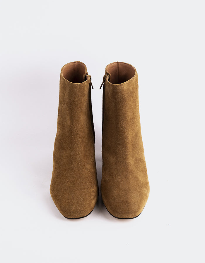 L'INTERVALLE Gracyn Bottines pour femmes Chameau Suède