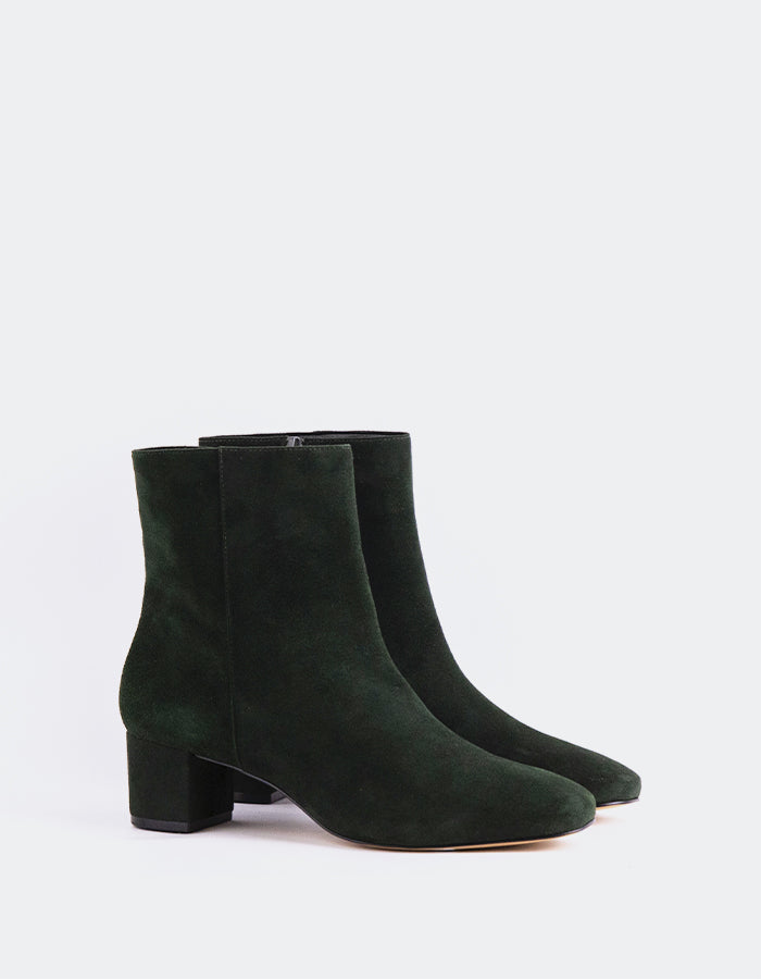 L'INTERVALLE Gracyn Women's Ankle Boots Green Suede